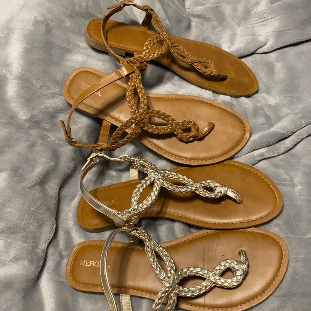 Merona Braided Thong Casual Sandal 9.5